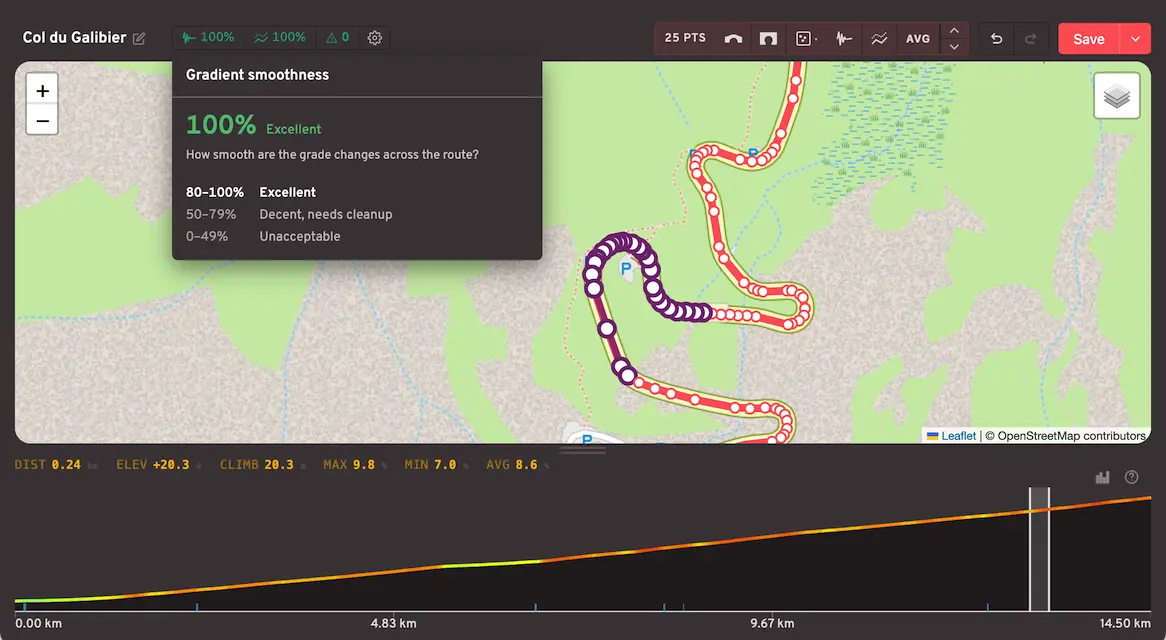 Draw or choose any real-world route and ride it in 3D